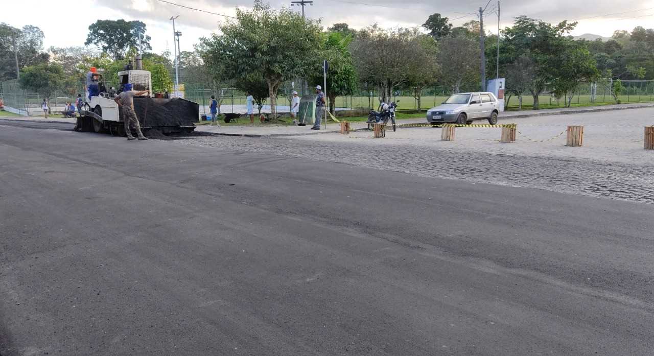 Camacã: As obras de asfalto da Rua Mário Batista estão em ritmo acelerado